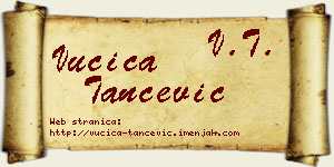 Vučica Tančević vizit kartica